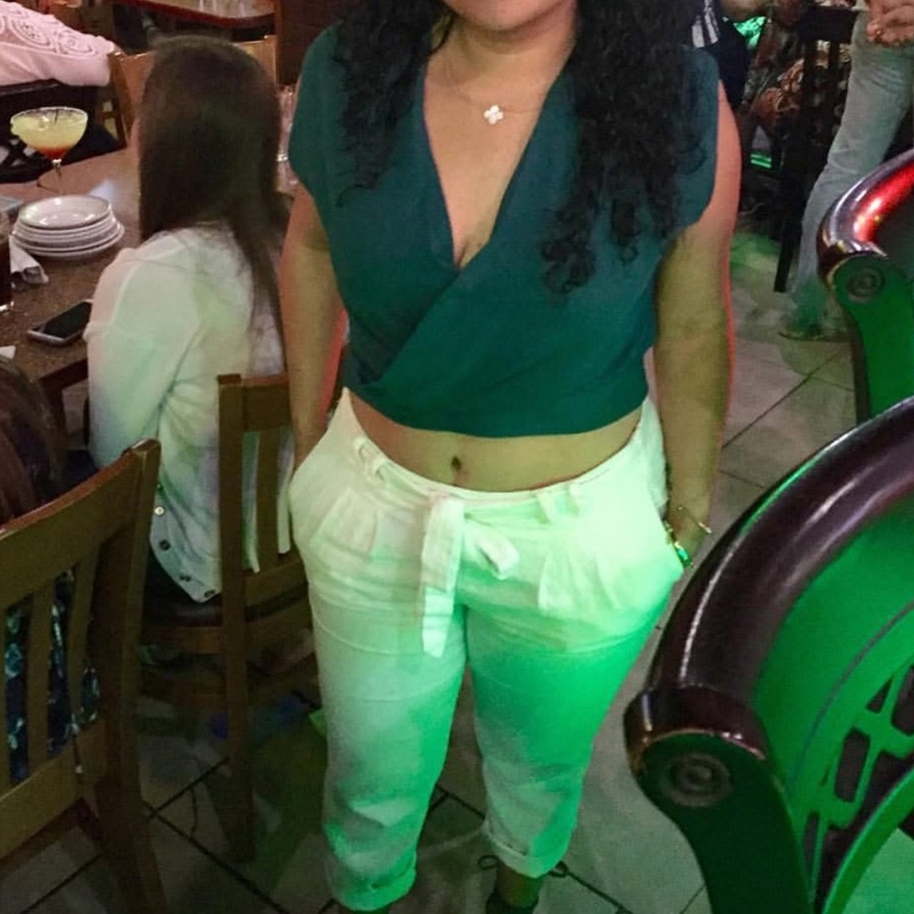 Olivaceous crop top